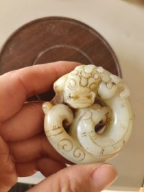 汉代和田玉兽挂件
