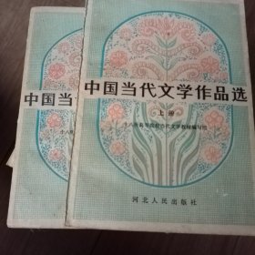 中国当代文学作品选 上下册