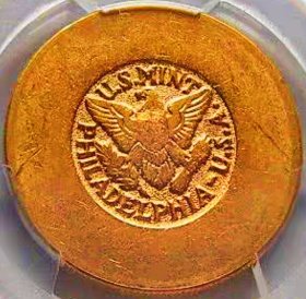 少见品1945年沙特阿拉伯4磅鹰洋大金币PCGS评级AU55收藏