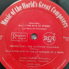 黑胶唱片 music of the world’s great composers（4587）