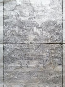 版画＜寒山寺〉