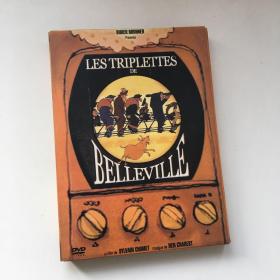 DVD 光盘 1碟盒装：疯狂约会美丽都 Les triplettes de Belleville (2003)又名: 佳丽村三姊妹(港) / 佳丽村三姐妹(台) / 美丽城三重唱 / The Triplets of Belleville