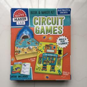 KLUTZ 实验小游戏 Circuit Games 动手能力培养 学乐手工DIY玩具书  儿童手工   外盒挤压变形  物件完好