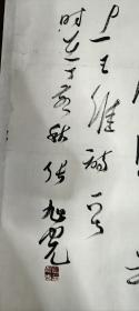 张旭光书法一幅（尺寸69X69）