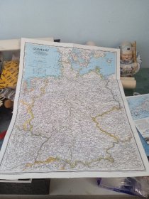 德国原版地图 51cm*66cm 1991 年