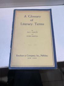 a glossary of literary terms