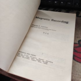 MAGNETIC RECORDING 磁记录 英文书