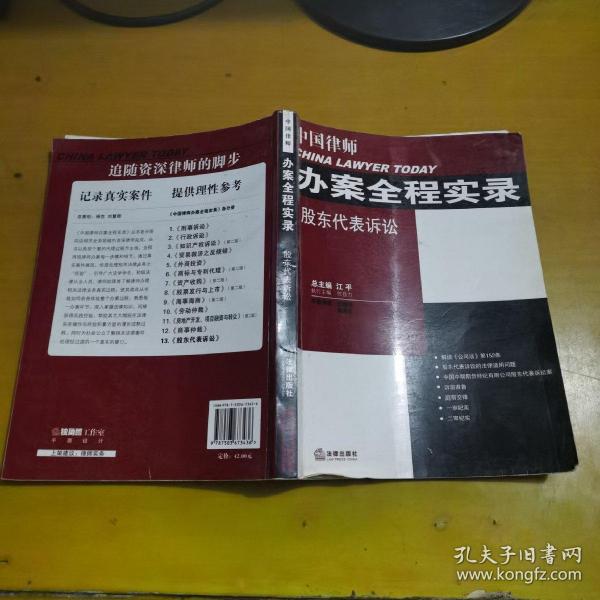 中国律师办案全程实录：股东代表诉讼