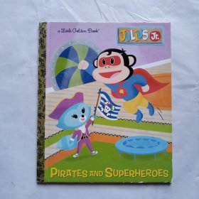 英文原版 Richard Scarry’s PIRATES AND SUPERHEROES 兰登书屋精装小金书
