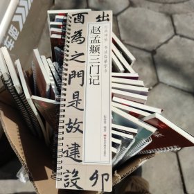 经典碑贴，书法临摹字卡赵孟府三门记，