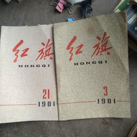 1981年红旗杂志2本合售如图