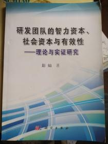 研发团队的智力资本、社会资本与有效性：理论与实证研究