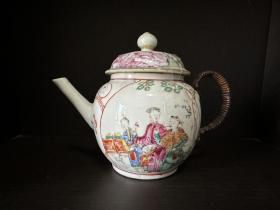 雍乾时期粉彩茶壶