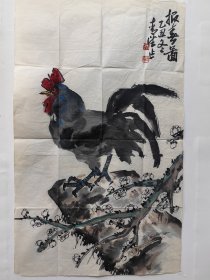 田零，河南省长葛县人,原名刘瑞峰,笔名青青望老软片 87X53公分