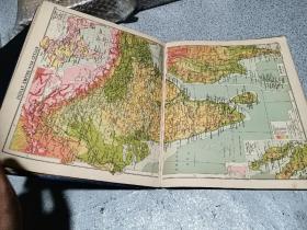 1936年，英文原版，精装版，PHILIPS' NEW MODERN SCHOOL ATLAS，新版菲利普斯现代学校地图集，民国时期地图集，罕见版本如图发货，大开本。