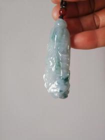 糯冰飘绿翡翠白菜（百路来財）