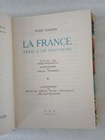 LE MONDE EN COULEURS LA FRANCE PARIS【两本合售】64开.精装.前页有写字.外观有破损.实物拍摄