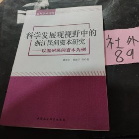 温州学术文库：科学发展观视野中的浙江民间资本研究