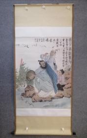 h.0278r任力：北京画家，九十年代作品《宓子贱治单》画家娄师白弟子。北京师白艺术研究会副会长，北京市西城区美术家协会副主席，作品原装裱立轴保真，附作者同类拍卖记录，画芯尺寸为96x65