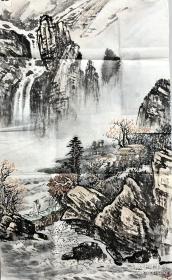 国画竖幅山水833