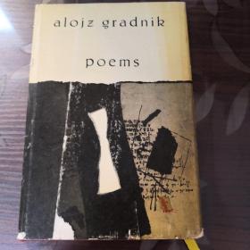 布面烫金 selected poems by alois  gradnik