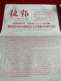 四川文献 《四川石油战讯》1977年捷报，第12期，红印