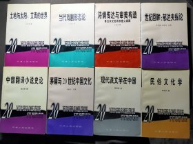 20世纪中国文学研究书系 八本合售