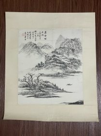 民国冯超然山水画