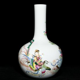 《精品放漏》乾隆天球瓶——清代瓷器收藏
