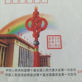 2003年   十届人大、政协纪念封，新品保真。