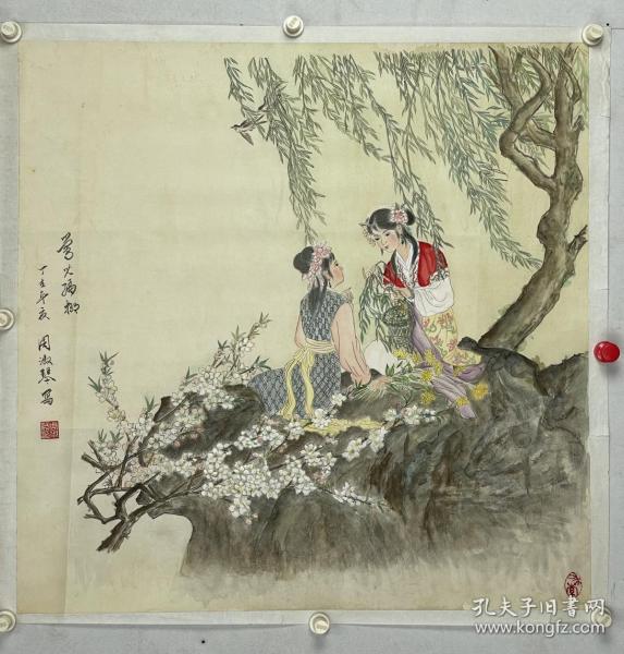 周淑琴  67/67 托片工笔
女，保定老调花旦。1953年进入保定老调团，20世纪60年代活跃在老调舞台，成功塑造了一大批鲜活的舞台形象，她唱腔优美，婉转自如塑造人物栩栩如生。
先后主演了电影《忠烈千秋》、《潘杨松》、《盘夫索夫》、《亚仙传》等30余出大戏。曾随团在人大礼堂、钓鱼台为中央领导演出，并多次受到周恩来、刘少奇、邓小平等国家领导人的接见。