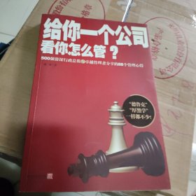 给你一个公司看你怎么管？