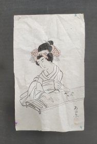 回流老字画手绘画稿图软片H106