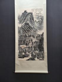 A 李可染 精品纸本山水立轴 画心