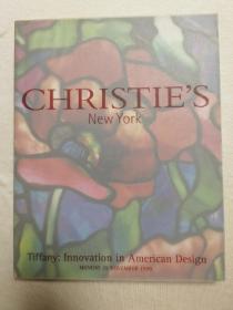 纽约佳士得  1999年 蒂芙尼美国设计与创新艺术 蒂芙尼灯具 玻璃器  铜雕塑 家具 陈设 艺术品 工艺品 雕塑 图录 画册图册 拍卖专场