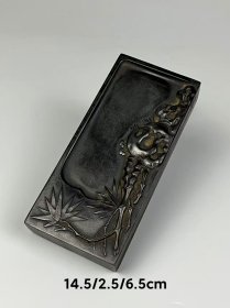 旧藏 歙石【竹石砚】全品完整，实拍如图！