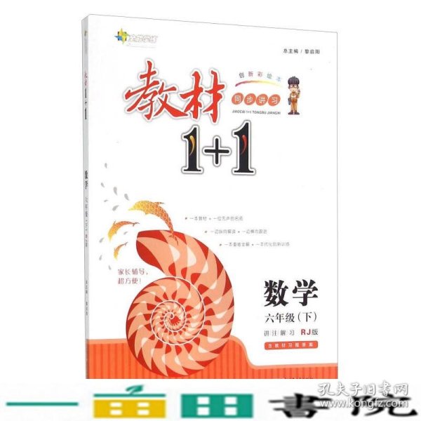 教材1+1同步讲习：数学（六年级下 RJ版 创新彩绘本）