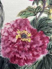 陆抑非立轴 画芯尺寸69×34 xz