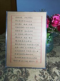 《菊花台》硬笔作品摆件