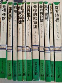 当代外国流行小说名篇丛书：西西里人，食人鱼，烈焰，危情使馆，失控的陪审团，最后的补偿等11本合售