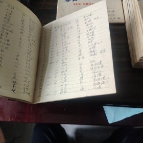 【少数民族资料】六十年代 贵州毕节老彝文字汇笔记本：彝汉字汇，老彝文字汇【共15册合售】32开平装书写本 杨文虎搜集 品相见图