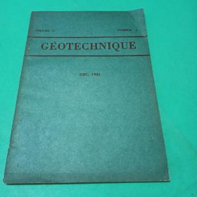 GEOTECHNIQUE 1982年第4期  岩土技术杂志 外文原版期刊