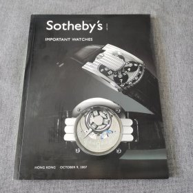 Sotheby's IMPORTANT WATCHES 2007-9