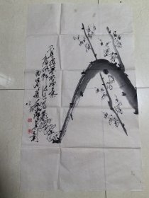 水墨梅花画原作