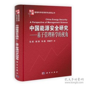中国能源安全研究：基于管理科学的视角