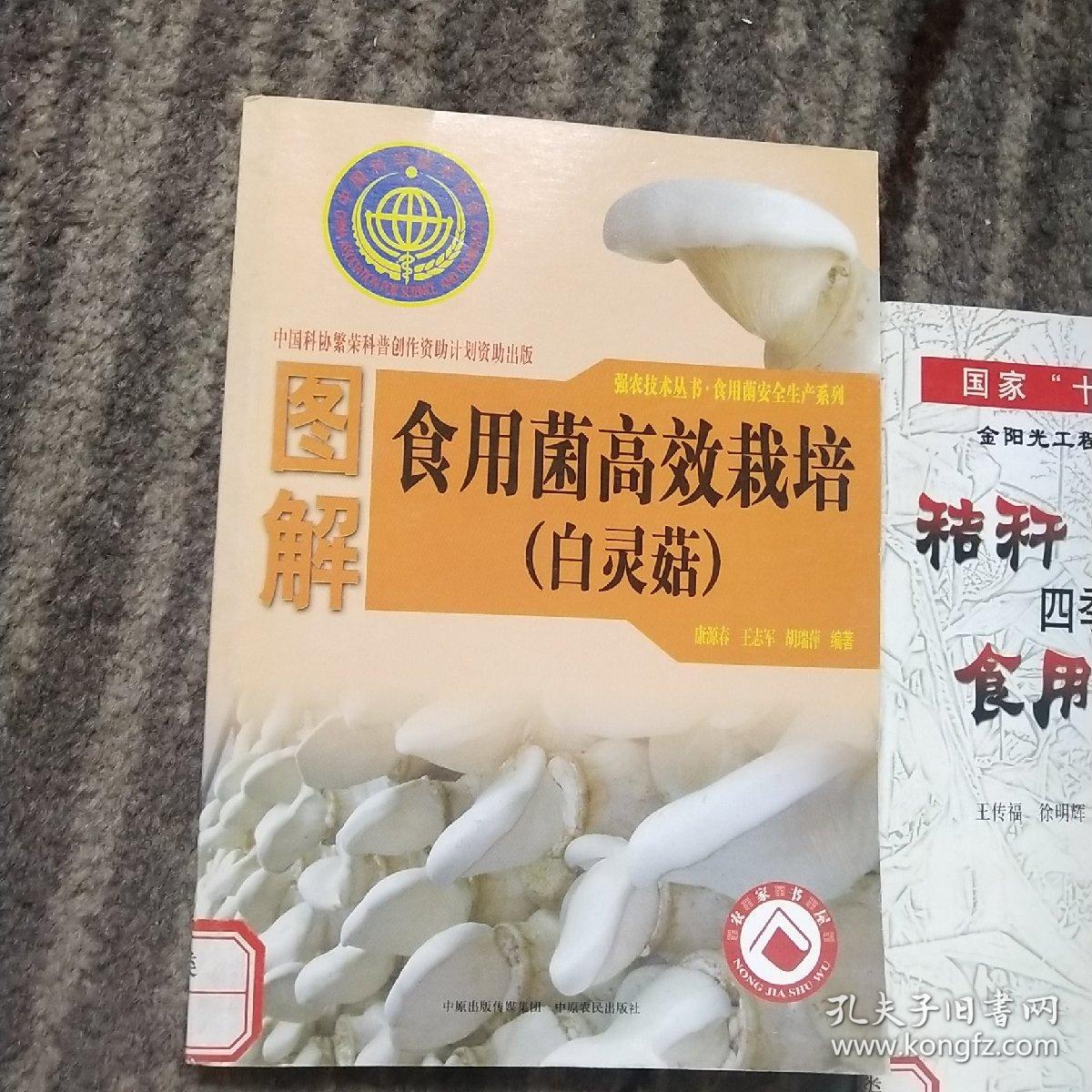 图解食用菌高效栽培. 白灵菇 杏鲍菇 秸秆四季栽培食用菌指南（3本合售）