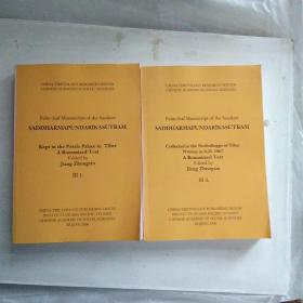 梵文《法华经》拉丁转写本及藏汉译文合璧版（第3卷第1.3册）2册合售