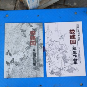 娄建国花鸟画作品集+花鸟画作品集（全两册合售）