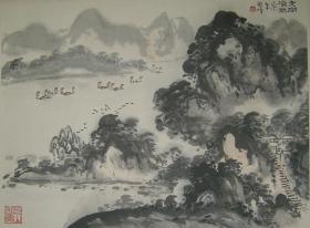 邱陶峰山水画---太湖渔歌