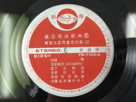 国际巨星邓丽君之歌（海韵·千言万语·水涟漪·南海姑娘·四个愿望…）黑胶唱片